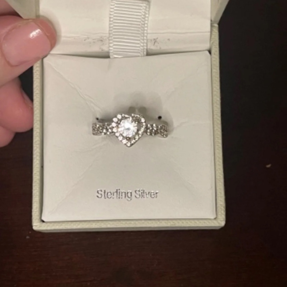 925 sterling silver heart ring